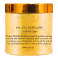 Mascarilla facial rejuvenecedora de oro 24K antienvejecimiento OEM / ODM para todo tipo de pieles